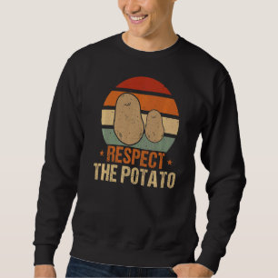 Moletom Vintage Retro Respeita A Batata