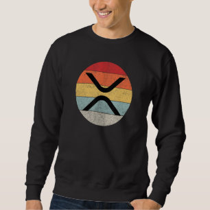 Moletom Vintage Retro XRP Crypto Shirts para Homens e Mulh