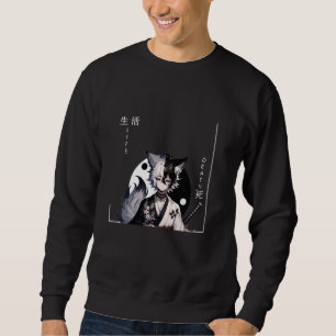 Moletom Vintage Samurai Cat Warrior Japonês Ninja Cat 2