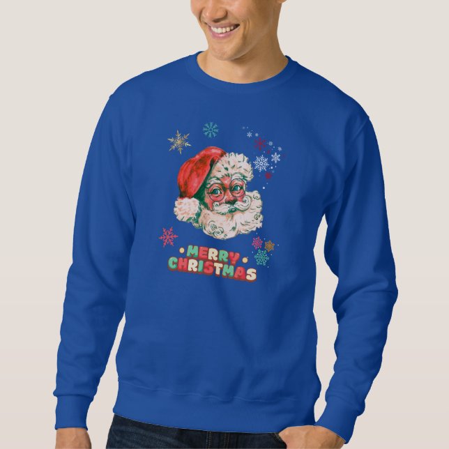 Moletom Vintage Santa Clause Feliz Natal (Frente)