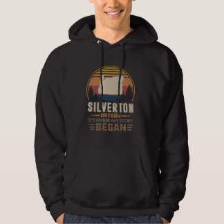 Moletom Vintage Silverton Oregon Hometown Minha História C