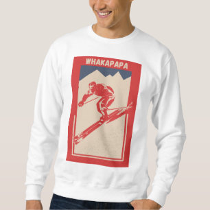 Moletom Vintage Ski Nova Zelândia Alpi Resort Whakapapa