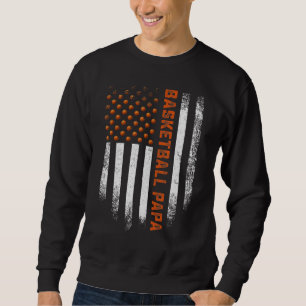 Moletom Vintage USA American Flag Proud Basbol Papa Co