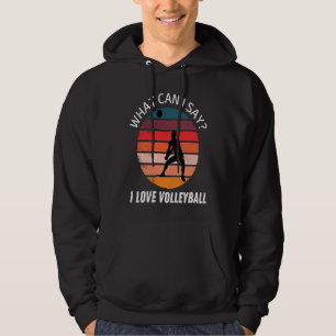 Moletom Vintage Voleibol O que posso dizer que amo Volleyb