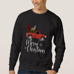 Moletom Vintage Wagon Red Truck Buffalo Xadrez Natal Tr