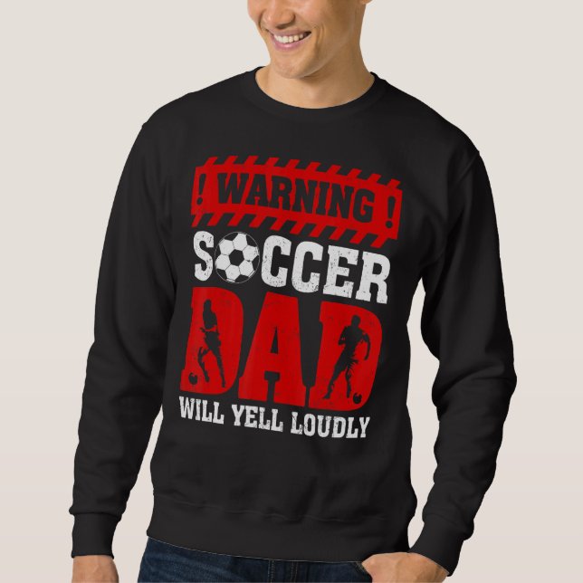 Moletom Vintage Warning Vai Gritar Alto Pai Padre (Frente)