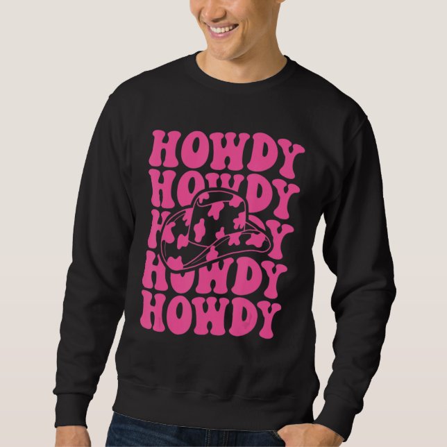 Moletom Vintage White Howdy Rodeo Oeste do Sul (Frente)