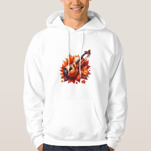 Moletom Violino na cama de folhas (Frente)
