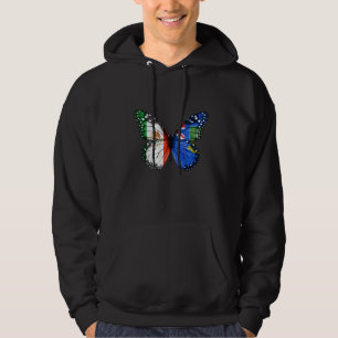 Moletom Virgem Britânica Mexicana Islanders Flag Butterfly