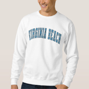 Moletom Virginia Beach Vintage Varsity College Style