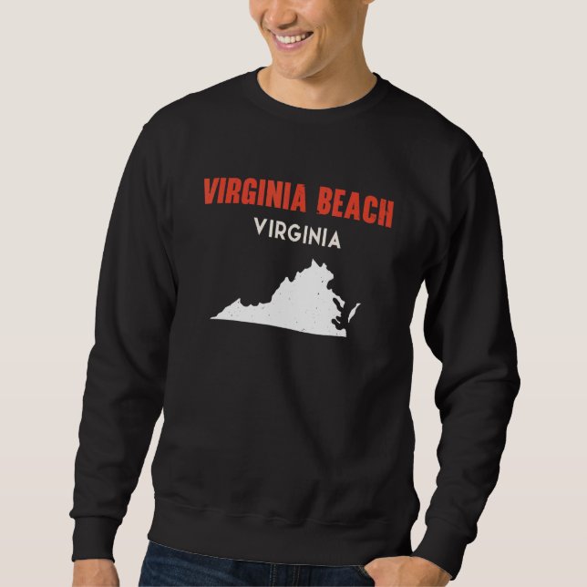 Moletom Virginia Beach Virginia USA State America Travel V (Frente)