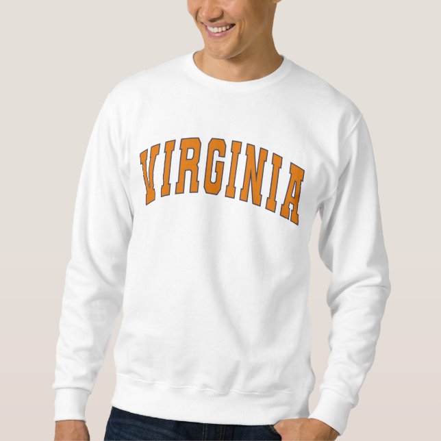 Moletom Virginia Vintage Varsity College Style (Frente)