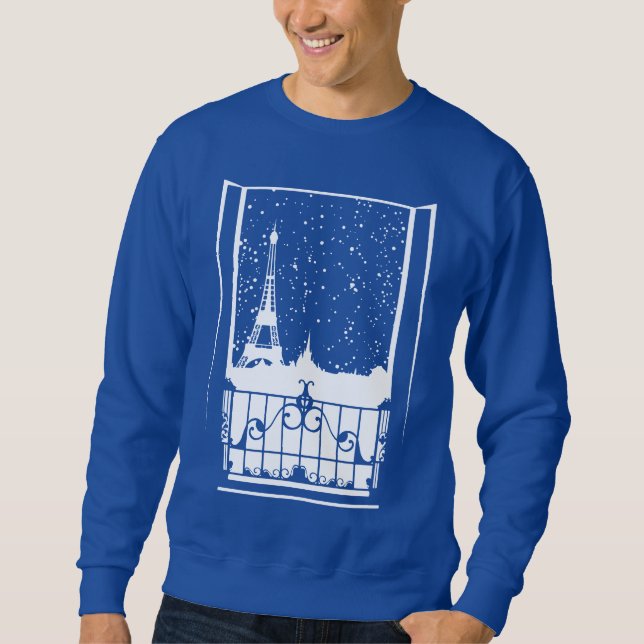 Moletom Vista de Inverno Parisiense (Frente)
