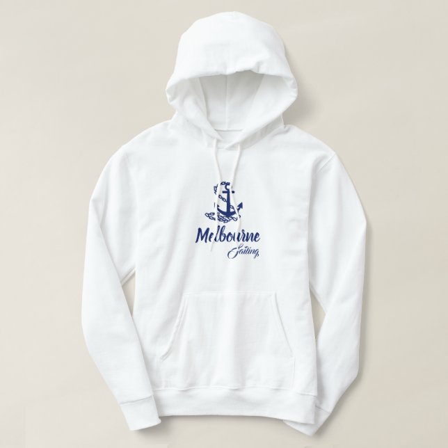 Moletom Visto de Esporte Marítimo à Vela de Melbourne (Frente do Design)
