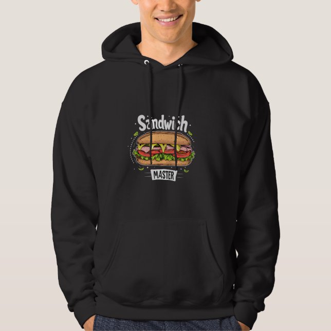 Moletom Visto-mestre Sanduíche para Gêneros Alimentícios e (Frente)