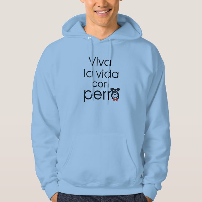 Moletom Viva la vida con perro (Frente)