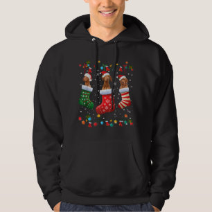Moletom Vizsla Meias de Natal Engraçado Xmas Vizsla
