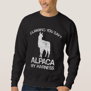 Moletom Você Diz Alpaca Meu Arreio Camelo Montanhista