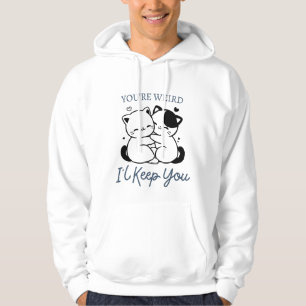 Moletom Você é esquisito. Eu vou te manter calça, Casal de