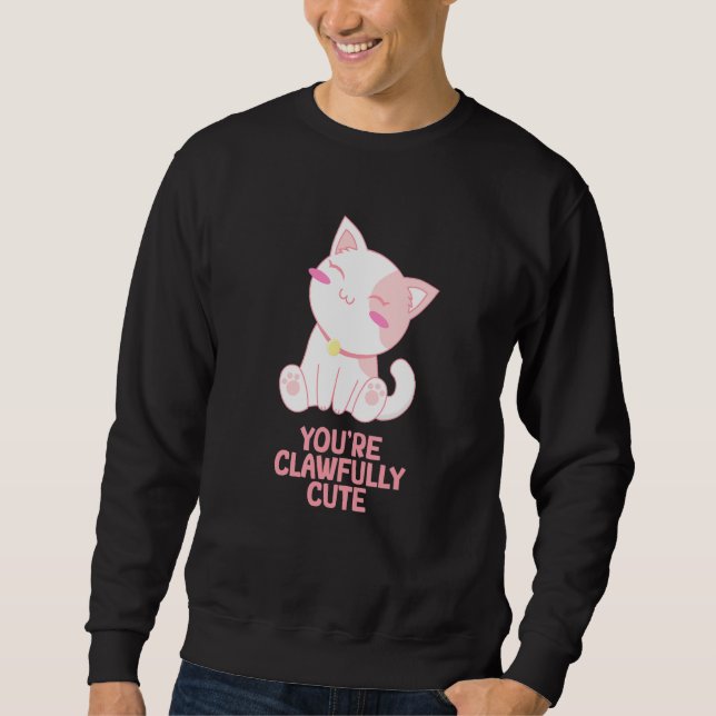 Moletom Você é um gato muito fofo Casal Gatinho (Frente)