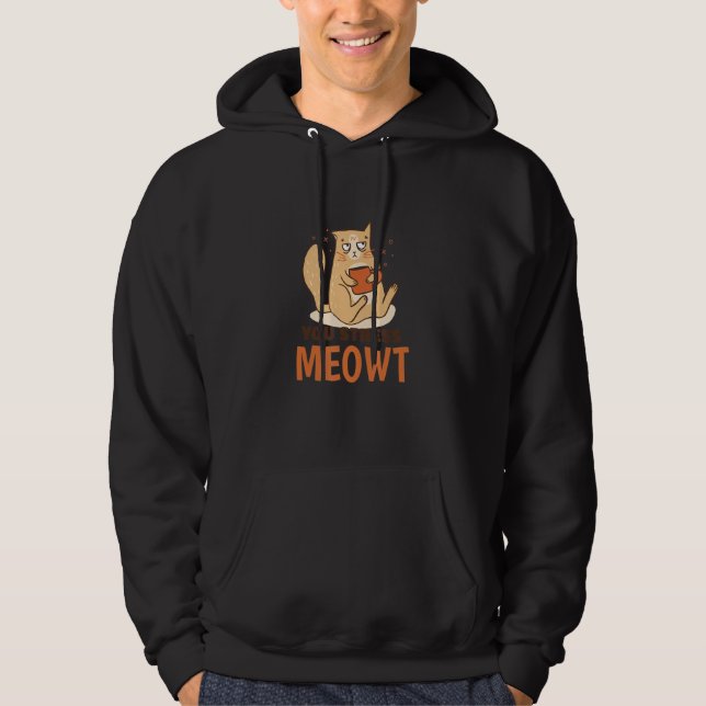 Moletom Você Me Estressa Gato   Gráfico de Piada de Gato (Frente)