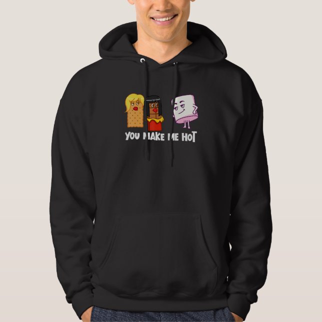 Moletom Você Me Faz Malvavisco Quente S'Mores Acampamento  (Frente)