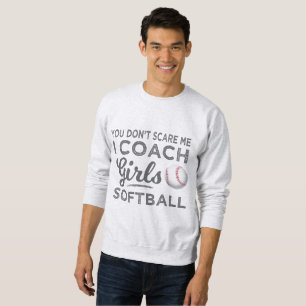 Moletom Você não me assusta Eu treino dote de softball