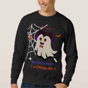 Moletom Você não pode me assustar Eu sou Dracula Black Swe
