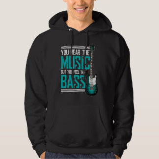 Moletom Você ouve a música, mas você sente o baixo