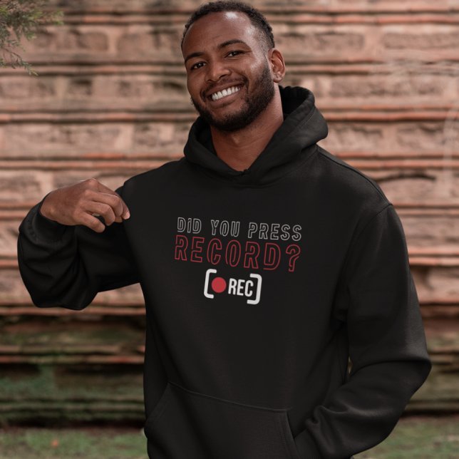 Moletom Você Pressionou Gravação - Equipe De Câmera Engraç (Criador carregado)