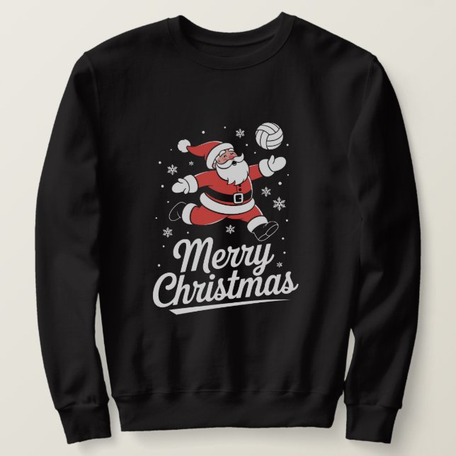 Moletom Volei Papai Noel "Feliz Natal" (Frente do Design)