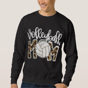 Moletom Voleibol Mãe Leopardo Bola Engraçada Mãe Dia de as