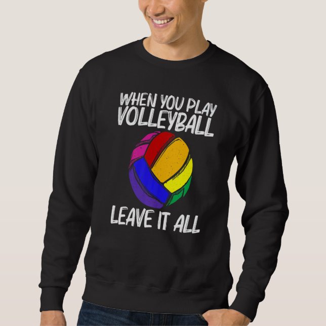 Moletom Volleyball For Men Women Volleyball Sport Player   (Frente)
