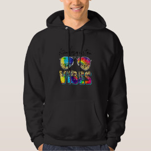 Moletom Voltar às Vibrações de Jardim de Infância Tie Dye 