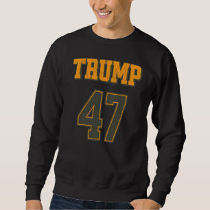 Moletom Voltar Equipe Trump 47 Vintage