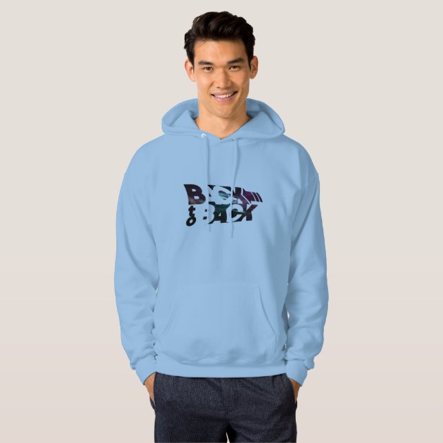 Moletom Voltar para trás | Hoodie de uso masculino (Frente Completa)