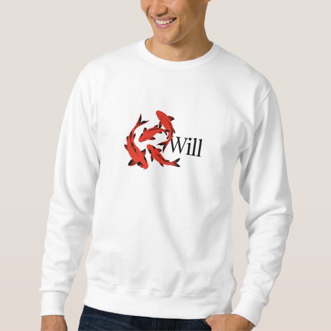 Moletom Vontade – Símbolo Japonês de Koi de Impulso Interi (Frente)
