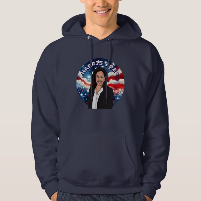 Moletom Votação para Kamala Harris 2024 (Frente)