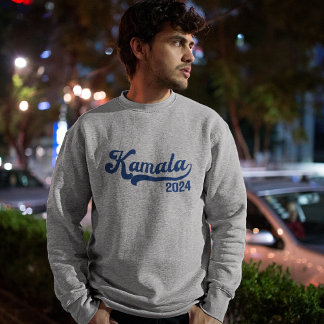 Moletom Vote Kamala Harris 2024 Marinho Varsity Sweatshirt