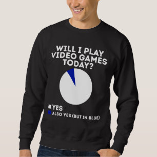 Moletom Vou jogar Videos games hoje Engraçado