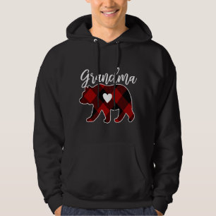 Moletom Vovó Bear Natal Desorte de Xadrez Buffalo