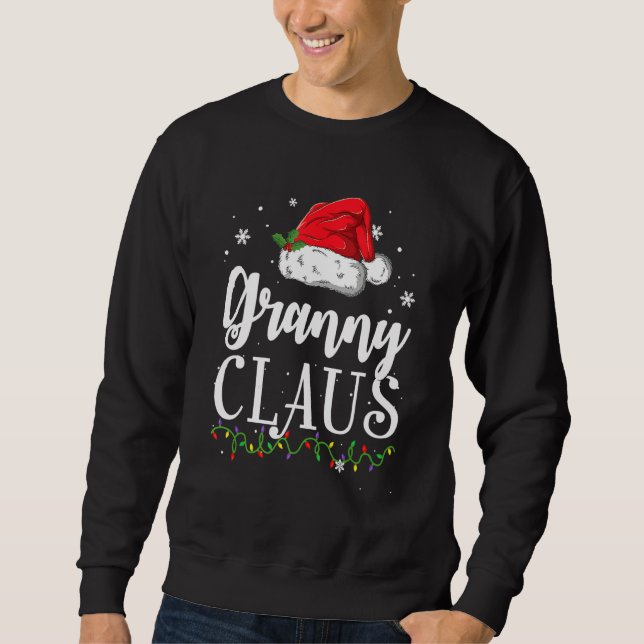 Moletom Vovó Claus Natal Família Pajama Matando Xmas (Frente)
