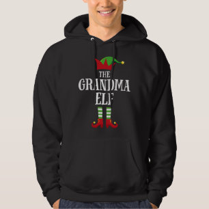 Moletom Vovó Elf Família Correspondendo Natal Elf Pajama G