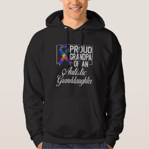 Moletom Vovô Orgulhoso De Uma neta Autismo Autista