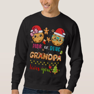 Moletom Vovô Rosa Ou Azul Te Ama Cookies De Natal G