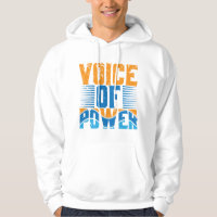 Voz do T-Shirt Gráfico de Potência