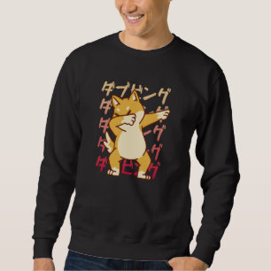 Moletom VXL Shiba Inu Uni Cachorro Dança Dabbed Sorriso Mo