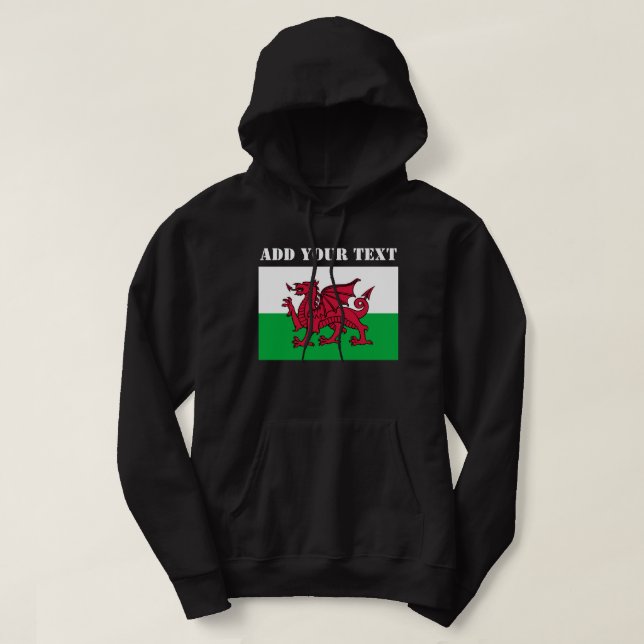 Moletom Wales Flag Welsh Comru Futebol (Frente do Design)