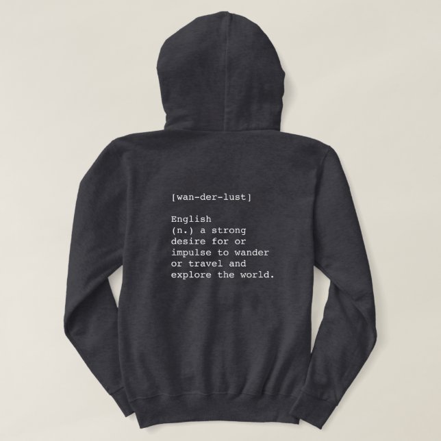 Moletom Wanderlust Men's Hoodie (Verso do Design)