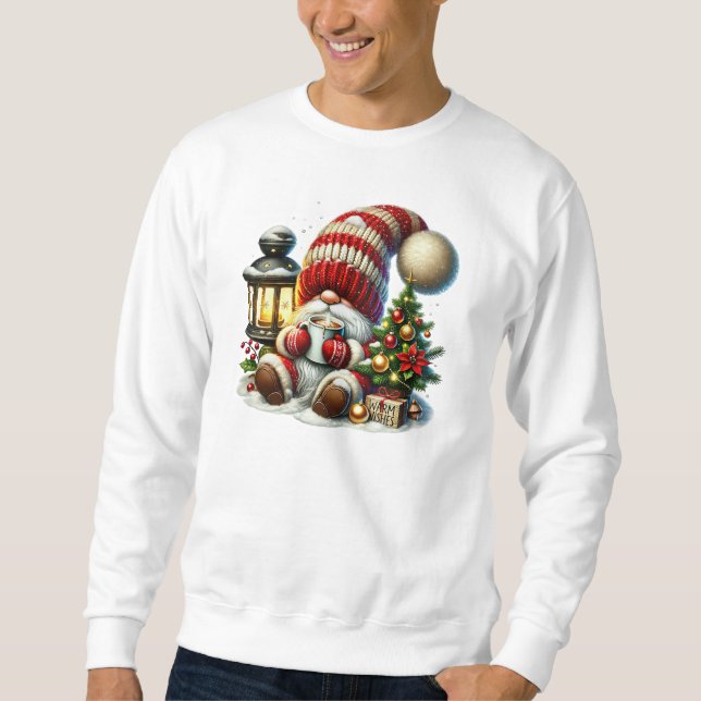 Moletom Warm Christmas Gnome Men's Sweatshirt (Frente)